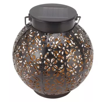 Elight Garden Decor Solar IP65 LED Retro Lantaarnvorm Hanglamp (15x15cm) met schemersensor