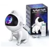 Elight G6 Space Dog Nebula-effect wand- en plafondprojector met luidspreker, Bluetooth-app en afstandsbediening, wit