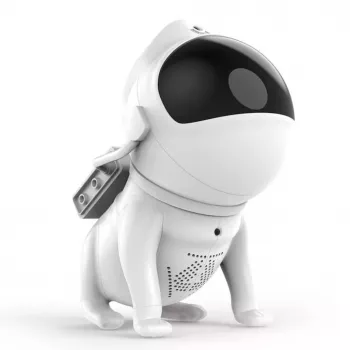 Elight G6 Space Dog Nebula-effect wand- & plafondprojector met speaker, Bluetooth-app, afstandsbediening, wit