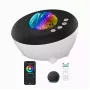 Elight J1 Aurora-projector met sfeergeluiden & Bluetooth-luidspreker, Smart Wi-Fi Bluetooth app-bediening, Wit