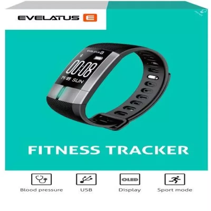 Evelatus Fitness Tracker EFT01 Zwart