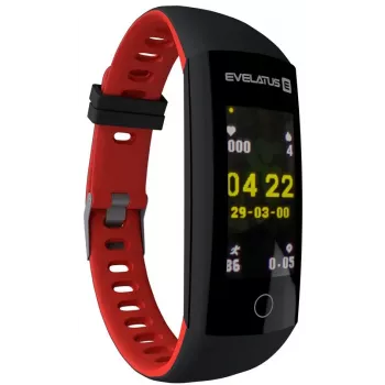 Evelatus Fitness Tracker EFT02 Zwart Rood
