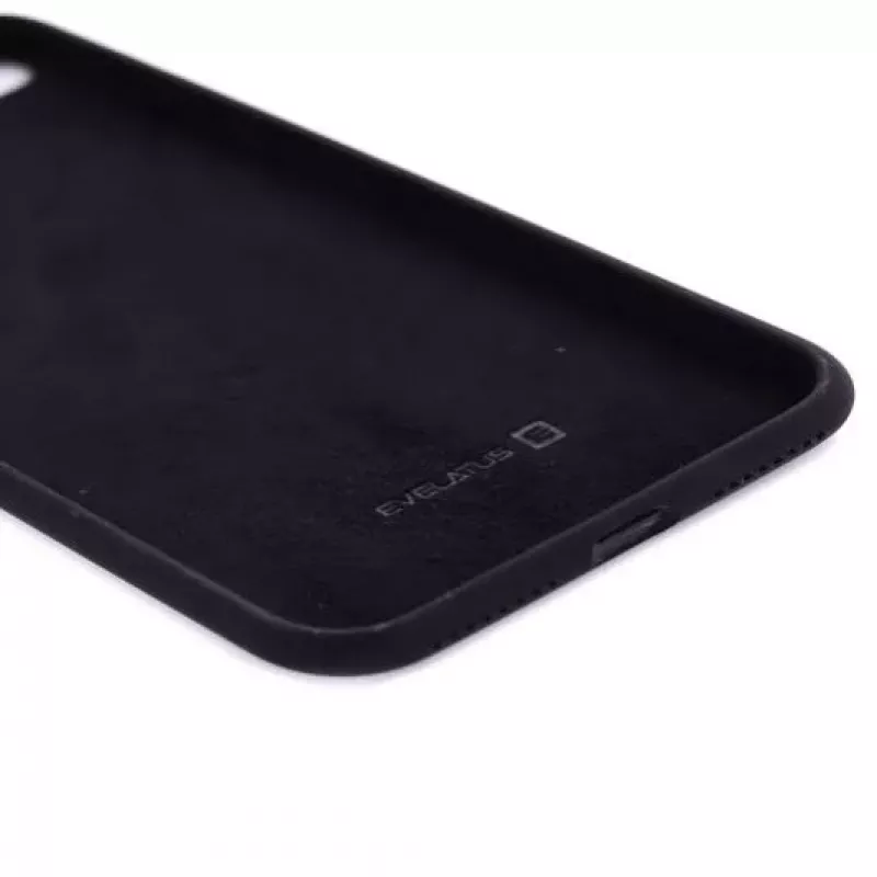 Evelatus Premium Soft Touch siliconen hoesje voor Apple iPhone 7 Plus/8 Plus - zwart