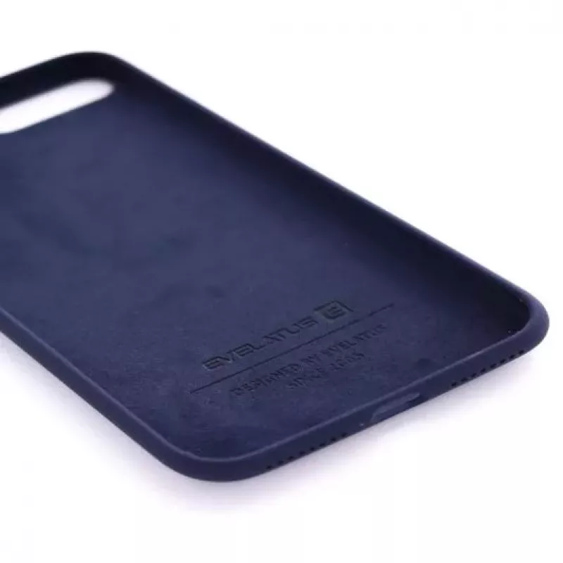 Evelatus Apple iPhone 7 Plus/8 Plus Premium Soft Touch siliconen hoesje middernachtblauw