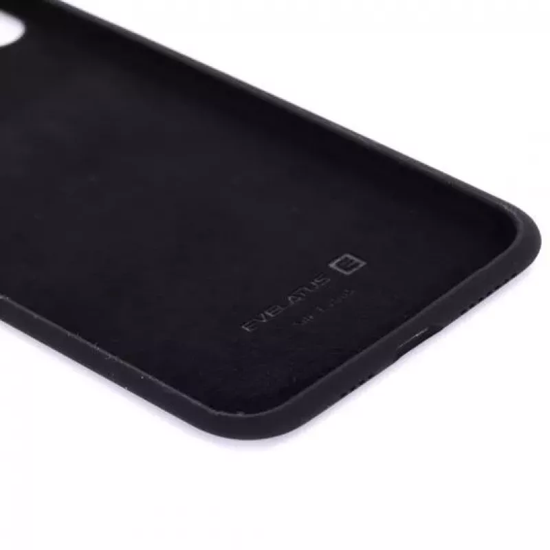 Evelatus Apple iPhone Xs Max Premium Soft Touch Siliconen Hoesje Zwart