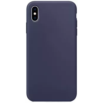 Evelatus Apple iPhone Xs Max Premium Soft Touch Siliconen Hoesje Midnight Blue