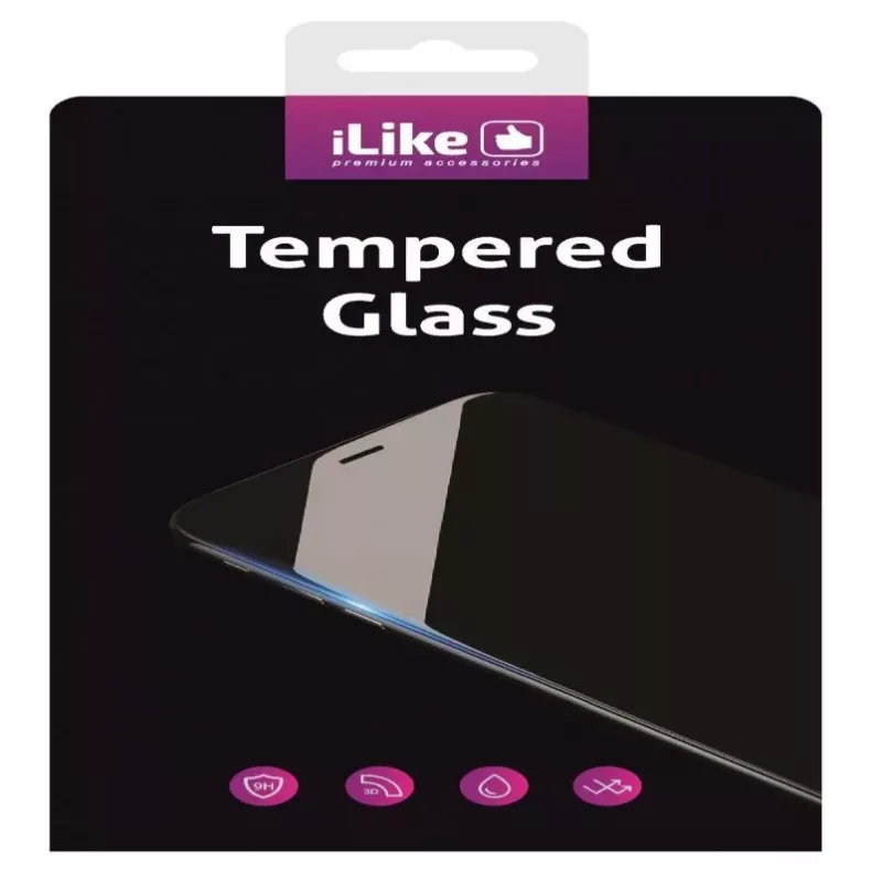 iLike Apple iPhone 6 / 6s 3D gebogen gehard glas schermbeschermer zwart