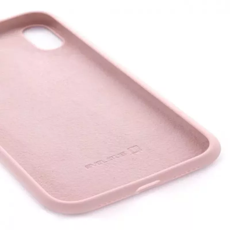 Evelatus Apple iPhone XS Premium Soft Touch silicone hoesje pink sand