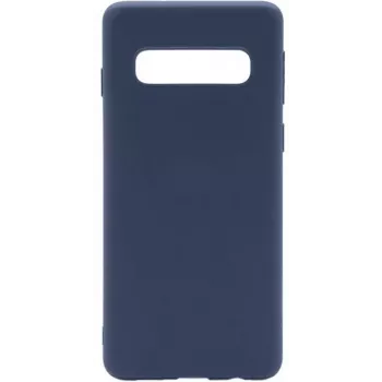 Evelatus Samsung S10 Soft Premium Soft Touch silicone hoesje middernachtblauw