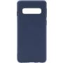 Evelatus Samsung S10 Soft Premium Soft Touch silicone hoesje middernachtblauw