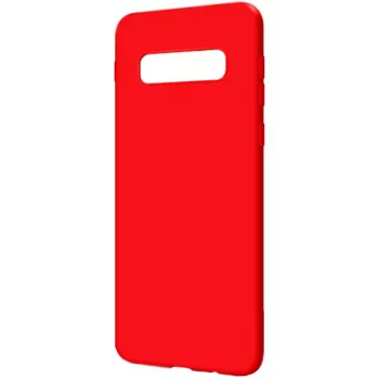 Evelatus Samsung Galaxy S10 Premium Soft Touch siliconen hoesje rood