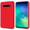 Evelatus Samsung Galaxy S10 Plus Premium Soft Touch Siliconen Hoesje Rood