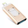 Evelatus USB Flash naar Lightning 32GB 3in1 (USB, iPhone en Micro) Goud