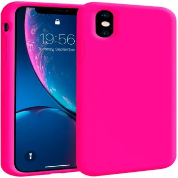 Evelatus Apple iPhone XR Premium Soft Touch Siliconen Hoesje Hot Pink
