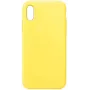 Evelatus Apple iPhone XR Premium Soft Touch Siliconen Hoesje Lichtgeel