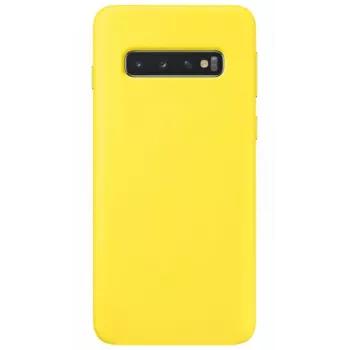 Evelatus Samsung Galaxy S10e Premium Soft Touch Silicone Case lichtgeel
