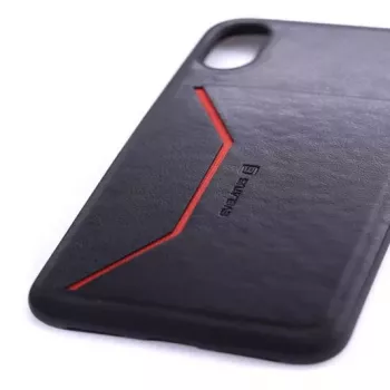 Evelatus Apple iPhone X Nobel Zwart Achterkant Hoesje
