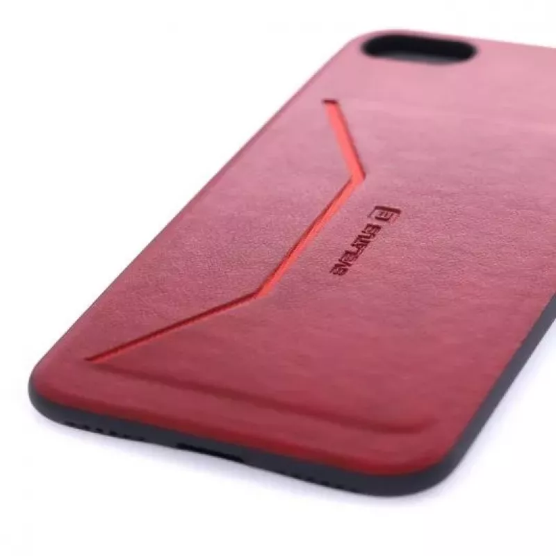 Evelatus Apple iPhone 7/8 Nobel Rood Achterkant Hoesje - Soft-Touch Siliconen