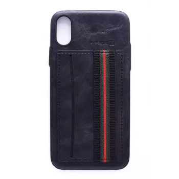 Evelatus Apple iPhone X Cubit Plastic Zwart Achterkant Hoesje