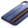 Evelatus Apple iPhone X Cubit Plastic Blauw Achterkant Hoesje