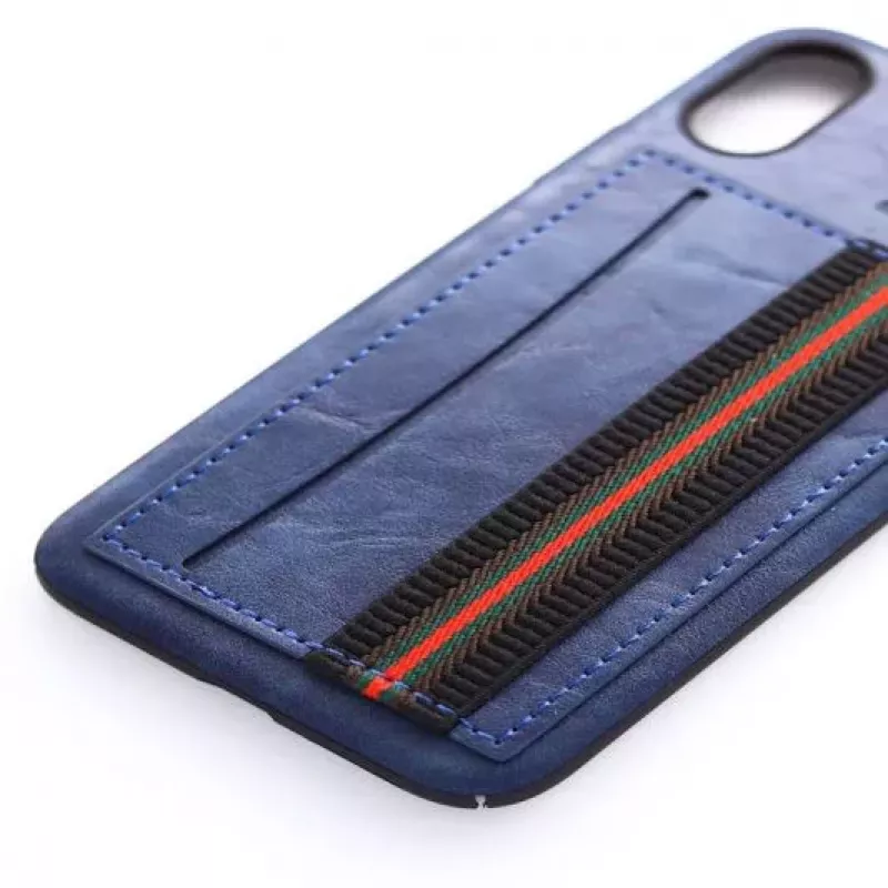 Evelatus Apple iPhone X Cubit Plastic Blauw Achterkant Hoesje