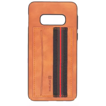 Evelatus Samsung Galaxy S10e Cubit Plastic bruine achtercover