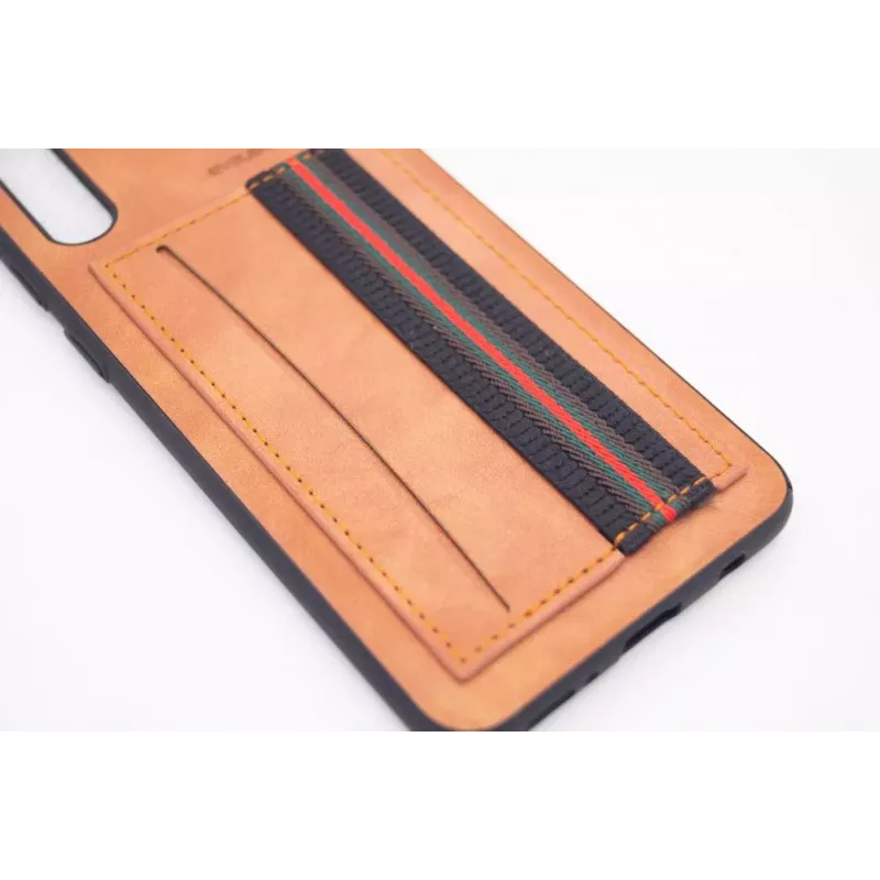 Evelatus Samsung Galaxy A50 Cubit Plastic bruine beschermhoes