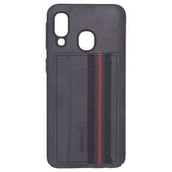 Evelatus Samsung A40 Cubit Plastic zwarte beschermhoes