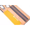 Evelatus Samsung Galaxy A40 Cubit Plastic bruine achtercover