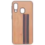 Evelatus Samsung Galaxy A40 Cubit Plastic bruine achtercover