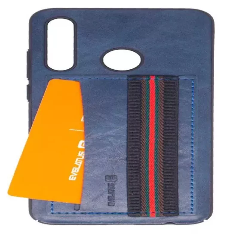 Evelatus Huawei P30 Lite Cubit Plastic blauwe achtercover