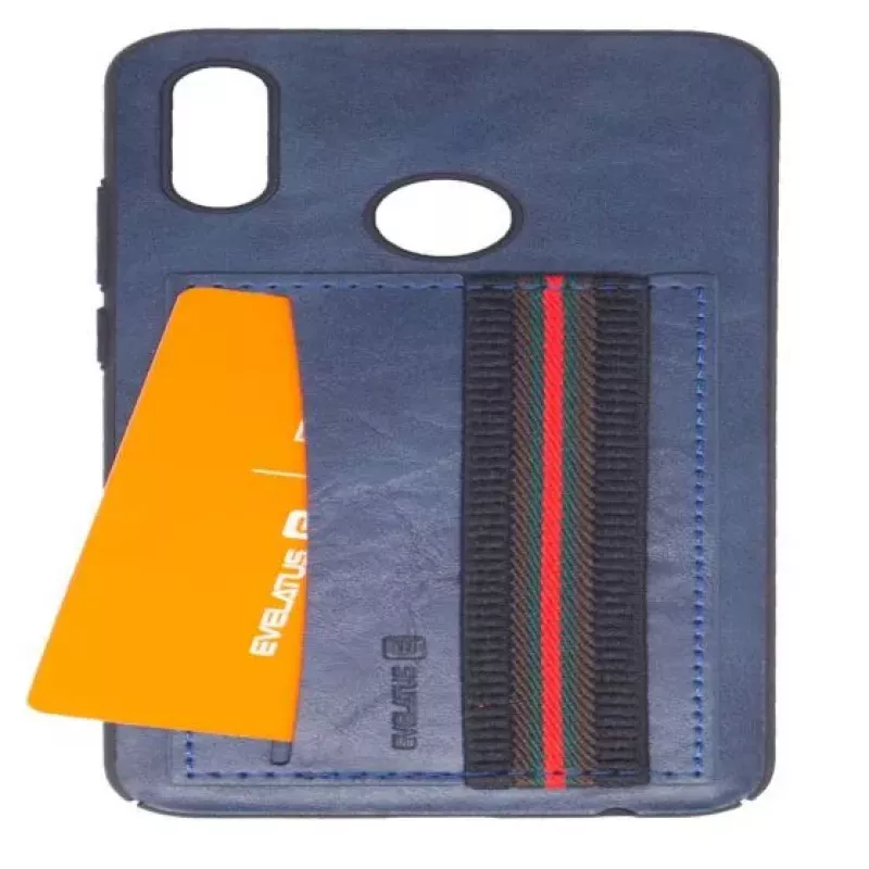EVELATUS Huawei P Smart 2019 Cubit Plastic blauwe beschermhoes