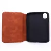 Evelatus Apple iPhone X / XS Cissais bruine leren achtercover