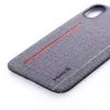 Evelatus Apple iPhone X 6127 grijze Liquid Silicone achtercover