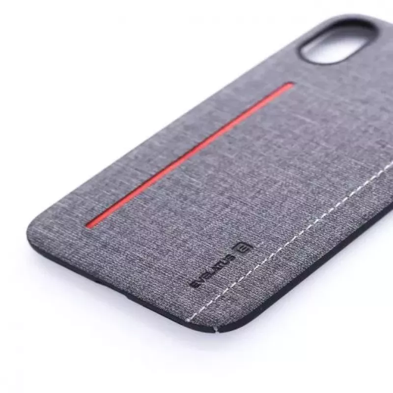 Evelatus Apple iPhone X 6127 grijze Liquid Silicone achtercover