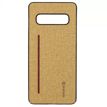 Evelatus Samsung Galaxy S10 silicone hoes geel
