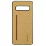 Evelatus Samsung Galaxy S10 silicone hoes geel