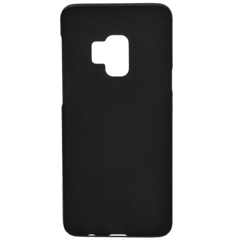 Evelatus Samsung Galaxy S9 achtercover zwart silicone