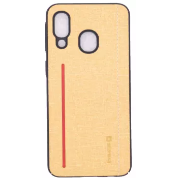 Evelatus Silicone hoes voor Samsung Galaxy A40 - geel