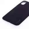 Evelatus Apple iPhone X Velvet Zwarte Liquid Siliconen Back Cover