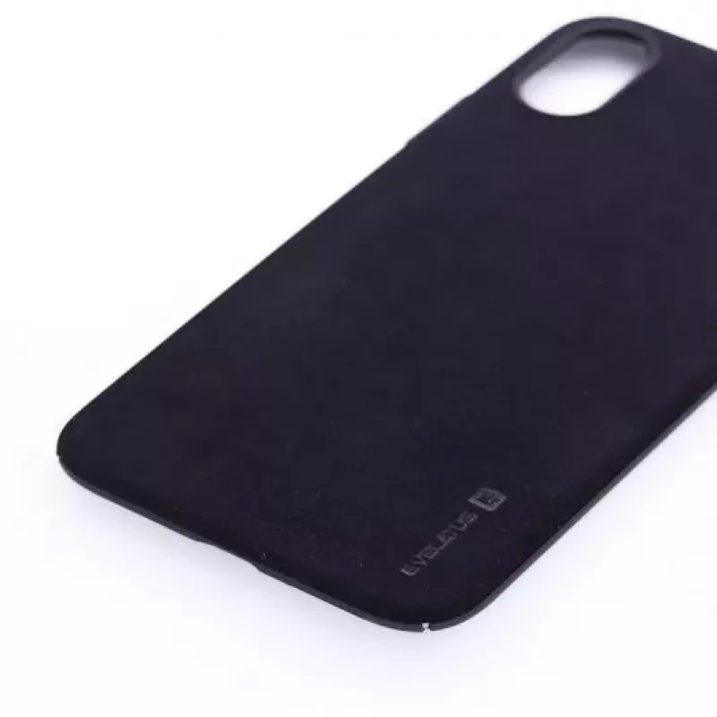 Evelatus Apple iPhone X Velvet Zwarte Liquid Siliconen Back Cover