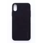 Evelatus Apple iPhone X Velvet Zwarte Liquid Siliconen Back Cover