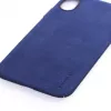 Evelatus Apple iPhone X Velvet Blauwe Back Cover