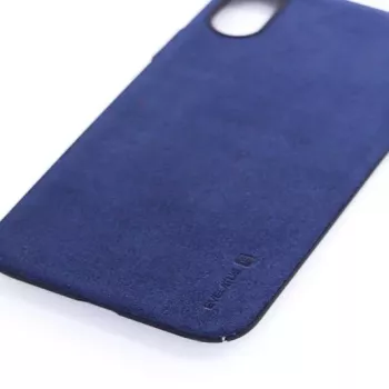 Evelatus Apple iPhone X Velvet Blauwe Back Cover