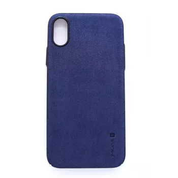 Evelatus Apple iPhone X Velvet Blauwe Back Cover