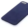 USAMS Siliconen Hoesje voor iPhone 7/8/SE 2020/SE 2022 Velvet Blauw