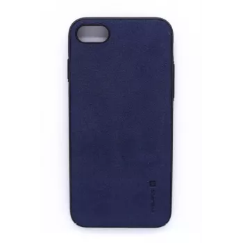 USAMS Siliconen Hoesje voor iPhone 7/8/SE 2020/SE 2022 Velvet Blauw