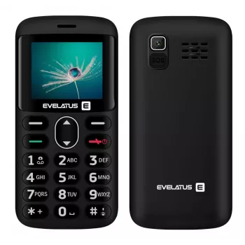 Evelatus ARON 2020 DS (EA02BK) Grafiet Zwarte Dual SIM Feature Phone