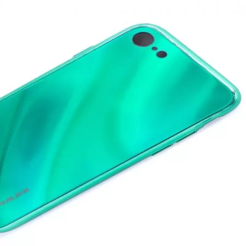 Evelatus Apple iPhone 7/8 Water Ripple volledig kleurig elektroplating gehard glas screenprotector groen