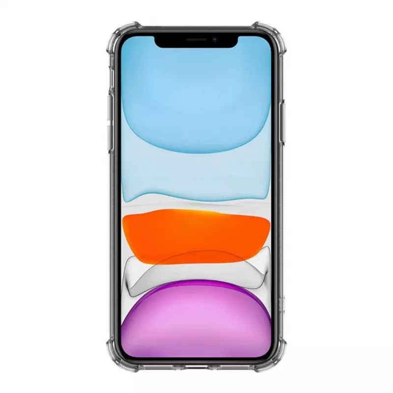 Evelatus Apple iPhone 11 Military Shockproof silicone hoesje TPU transparant